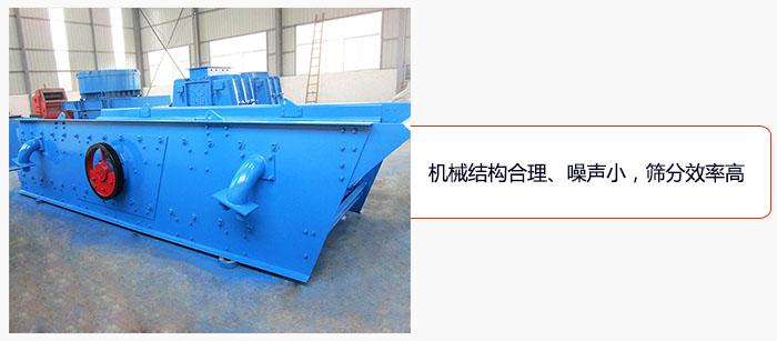 圓振動篩結構合理、噪聲小，篩分效率高